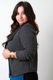 Thick Knit Open Flap Cardigan
