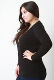 Slim Fit V Neck Light Sweater