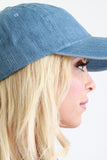 Light Wash Denim Baseball Hat