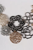 Laser Cut Flower Fashion Necklace