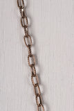 Downward Crescent Moon Pendant Necklace