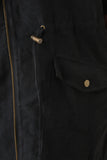 Hooded Zip Up Drawstring Utility Trench Coat