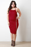 Sleeveless Side Cut Out Midi Dress
