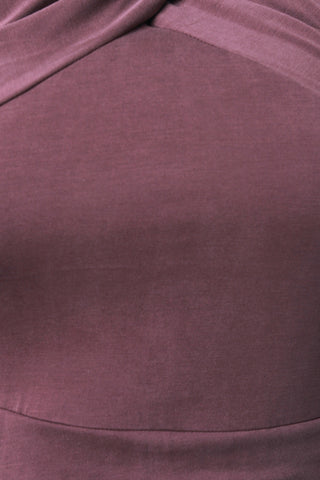 Cutaway Halter Asymmetrical Surplice Dress