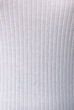 Rib Knit Mock Neck Keyhole Long Sleeve Dress