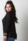 Knitted Drop Shoulder Loose Sweater