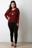 Knitted Drop Shoulder Loose Sweater