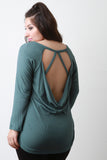 Thermal Knit Open Back Top