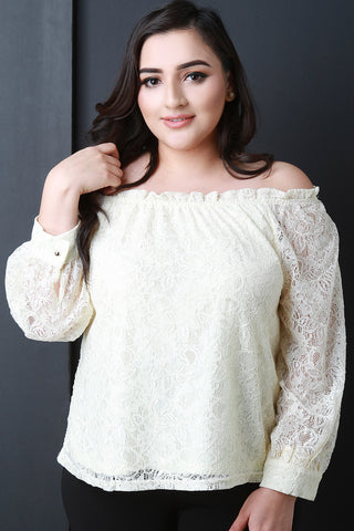 Off The Shoulder Lace Top