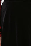 Velvet A-Line Midi Skirt