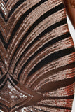 Contrast Mesh Sequined Maxi Skirt