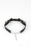 Double Buckle Vegan Leather Choker