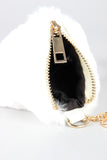 Faux Fur Pyramid Key Chain