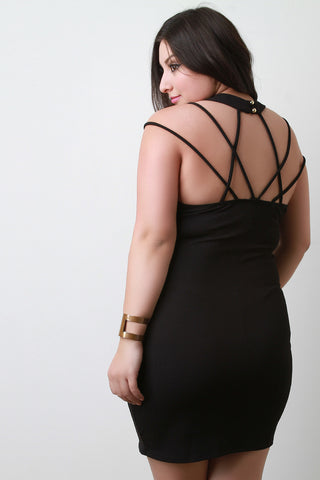Caged Back Bodycon Dress