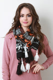 Knitted Elephant Tassel Scarf