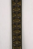 Triangles and Cut Outs Vegan Suede Belt