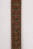Triangles and Cut Outs Vegan Suede Belt