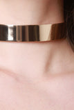 Gold Standard Metallic Band Choker