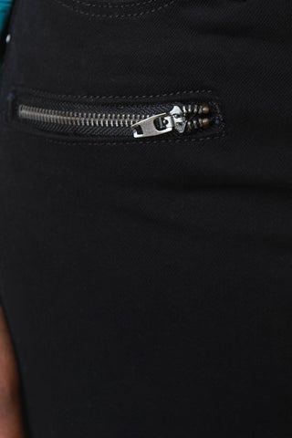 Ridge Panel Moto Skinny Pants