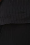 Ribbed Knit Off The Shoulder Bodycon Dress