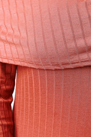 Ribbed Knit Off The Shoulder Bodycon Dress