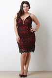 Sexy Lace Spaghetti Strap Midi Dress