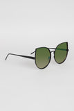 Wire Framed Mirrored Cat Eye Sunglasses