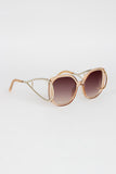 Open Side Square Frame Sunglasses