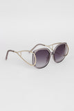 Open Side Square Frame Sunglasses