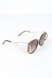Open Side Square Frame Sunglasses
