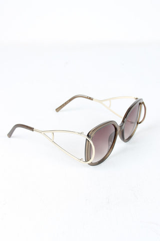 Open Side Square Frame Sunglasses