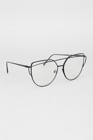 Double Brow Wire Frame Glasses