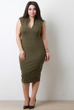 Sleeveless Bodycon Midi Dress