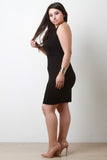 Lace Trim Deep V Spaghetti Strap Dress