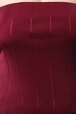 Plus Size Vertical Tube Bandage Dress