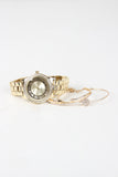 Sparkling Watch and Bracelet Set