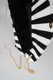 Striped Envelope Clutch