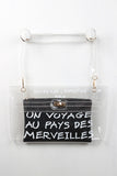 Voyage to Wonderland Clear Clutch