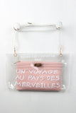 Voyage to Wonderland Clear Clutch