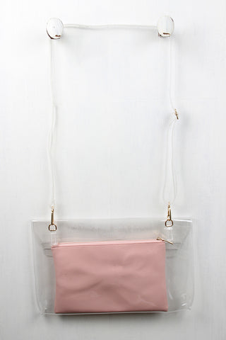 Voyage to Wonderland Clear Clutch