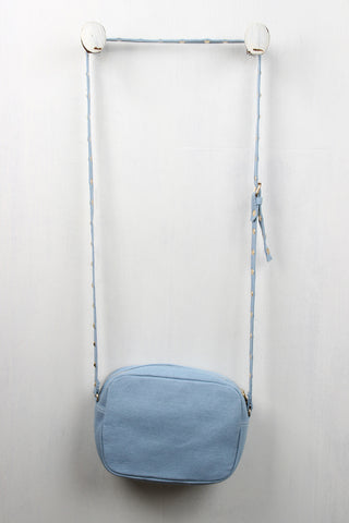 Studded Denim Mini Bag