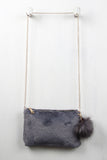 Faux Fur Keychain Clutch