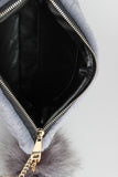 Faux Fur Keychain Clutch