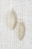Flat Sparkly Encrusted Dangle Earrings