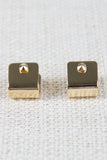 U-Cuff Spike Stud Accent Earrings