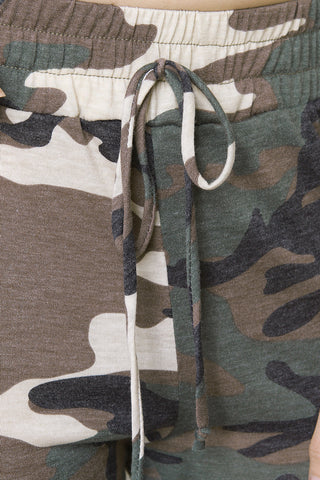 Camouflage Print Jogger Pants