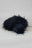 Two-Tone Faux Fur Bag