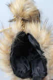 Two-Tone Faux Fur Bag