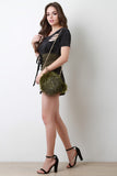 Two-Tone Faux Fur Bag