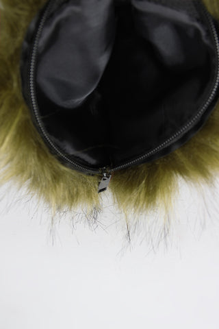 Two-Tone Faux Fur Bag